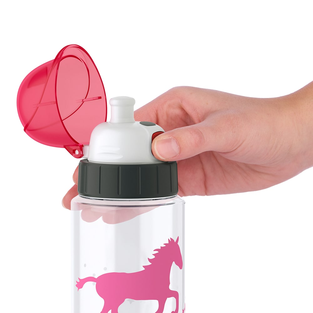 Дитяча пляшка для води EMSA Drink2Go Tritan Pink Horse - 3